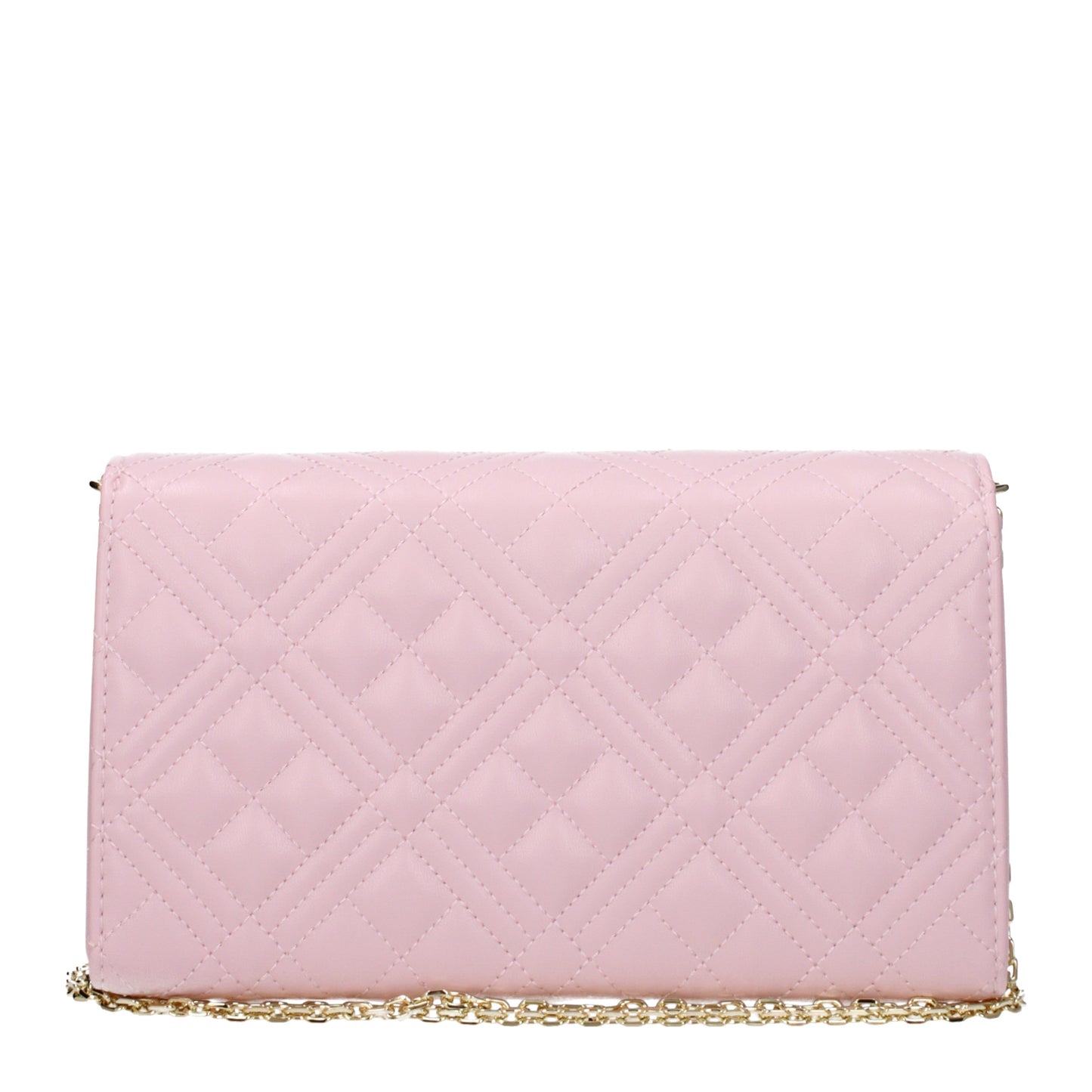 Love Moschino Clutches Women Polyurethane Pink/Powder Pink