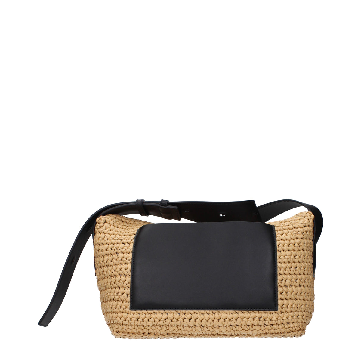Jil Sander Crossbody Bags Women Raffia Beige/Black