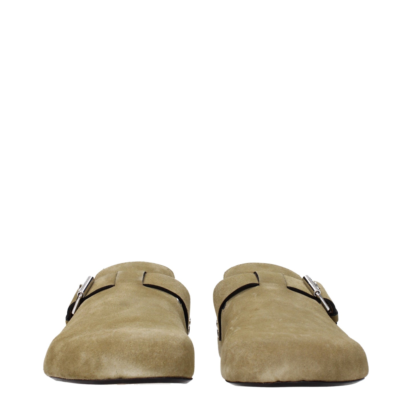 Isabel Marant Sandals & Slippers Men Suede Gray/Taupe