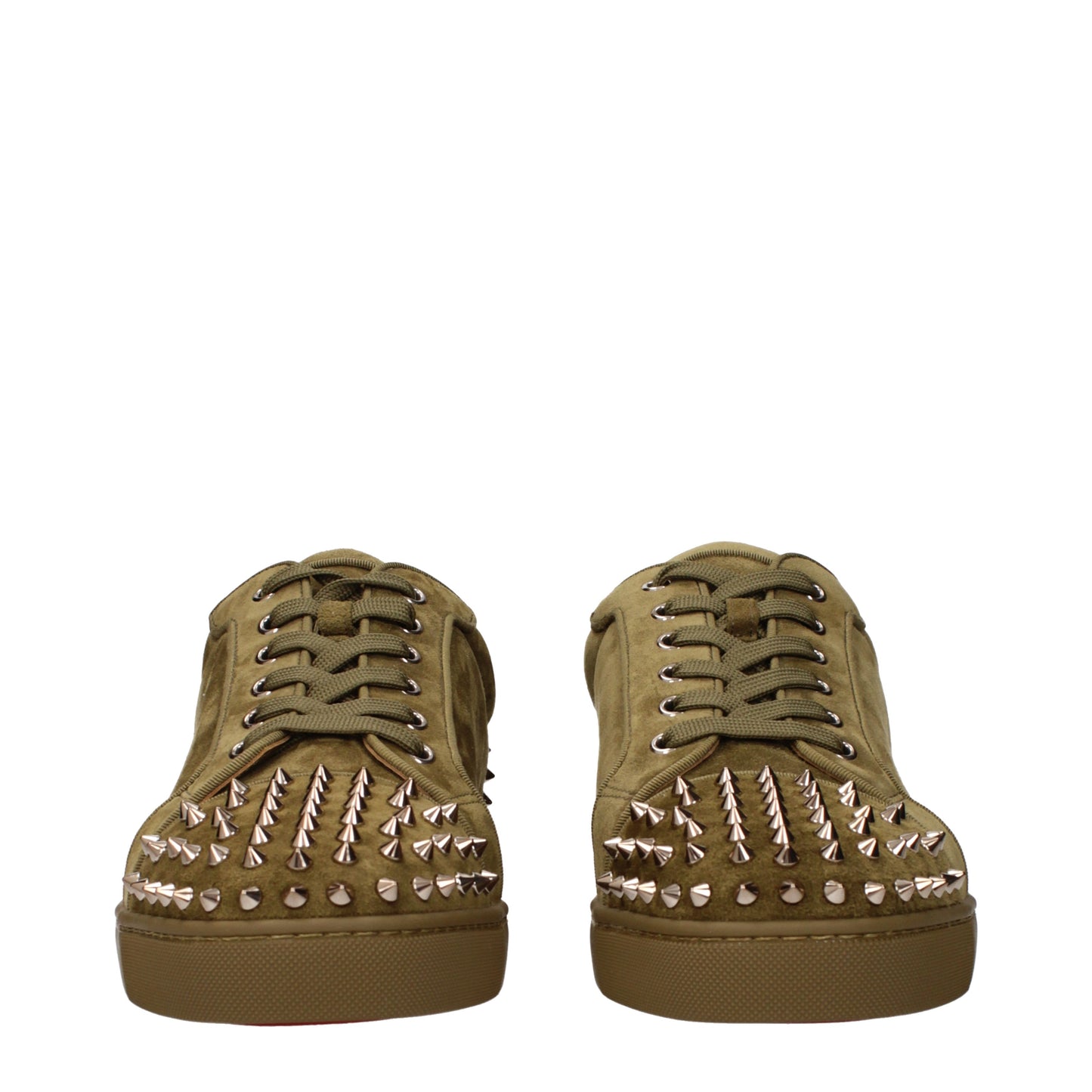 Louboutin Sneakers Men Suede Green