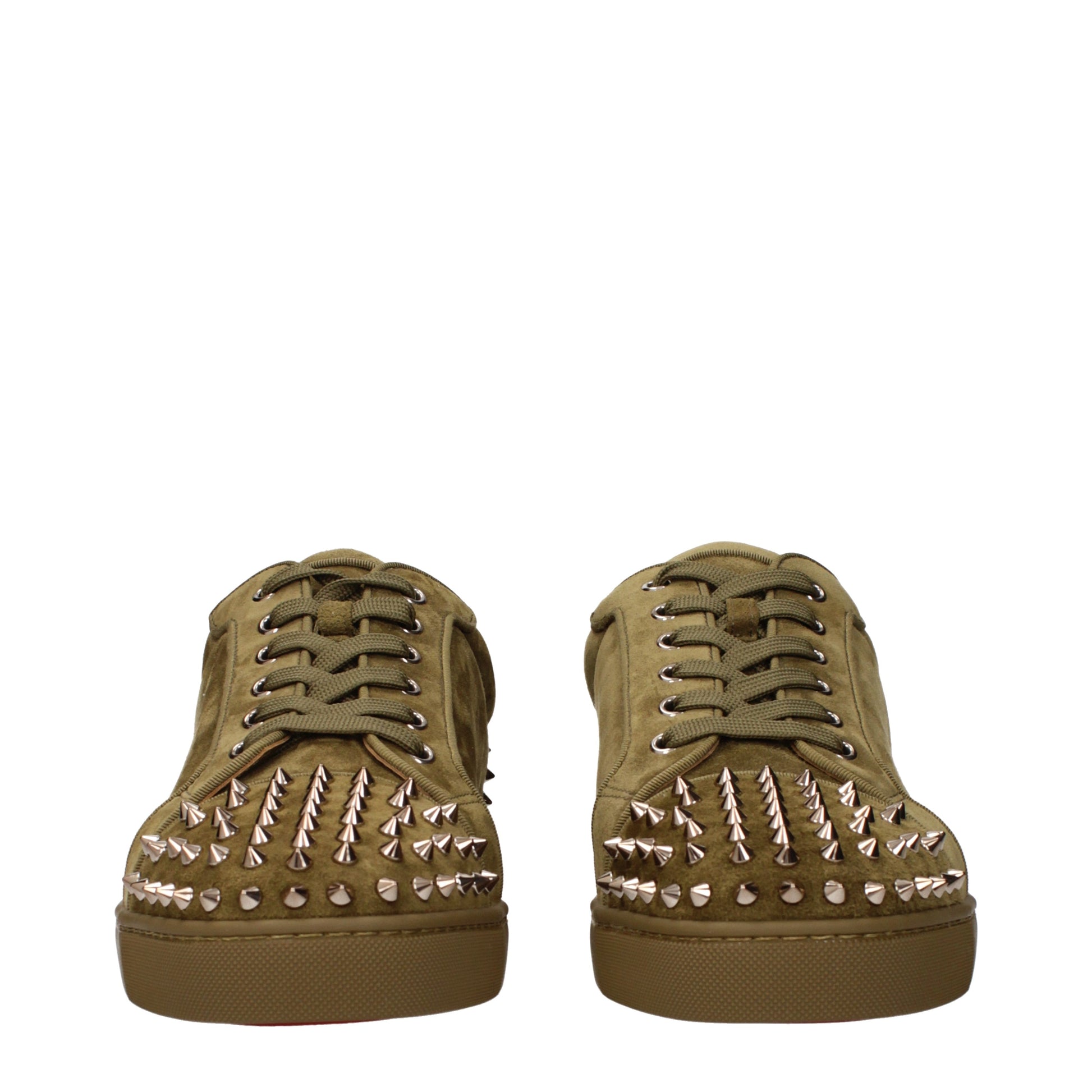 Louboutin Sneakers Men Suede Green