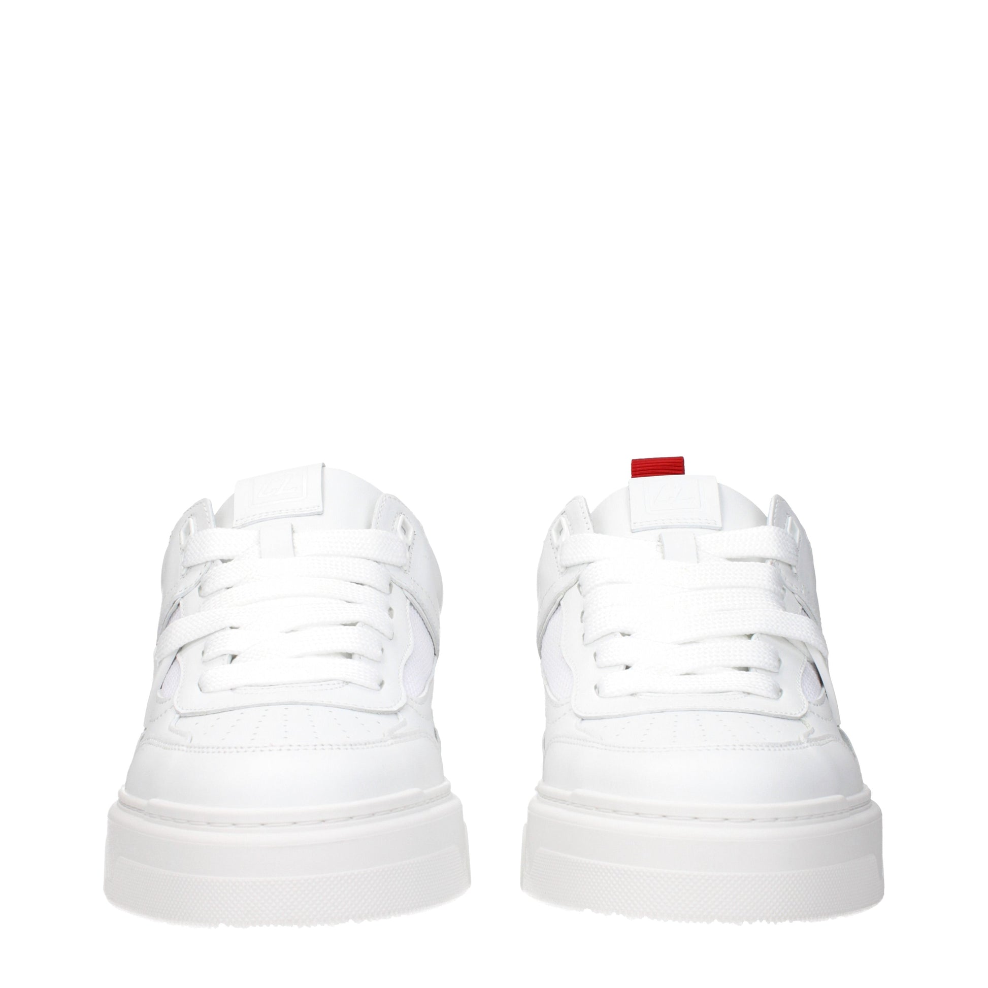 Louboutin Sneakers Men Leather White
