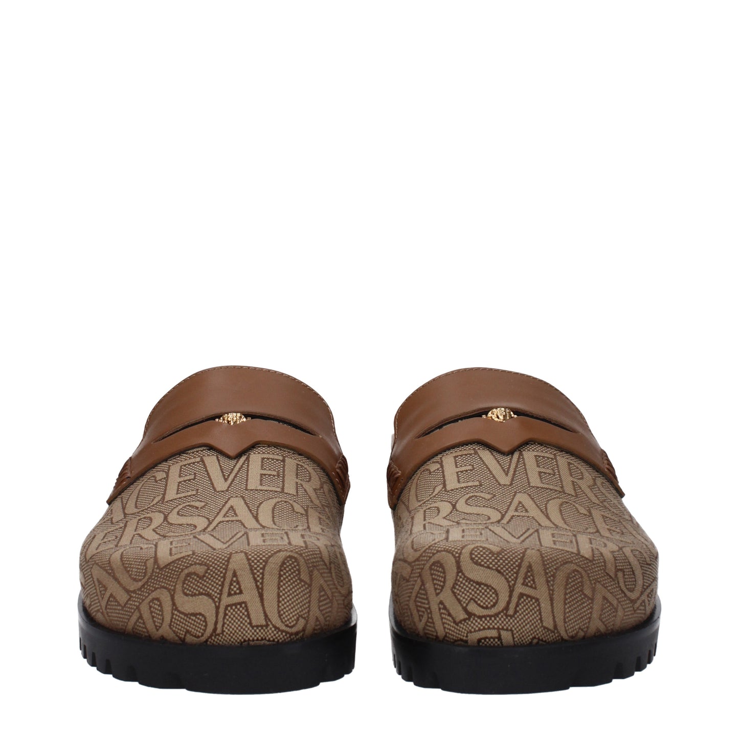 Versace Sandals & Slippers Men Fabric  Beige