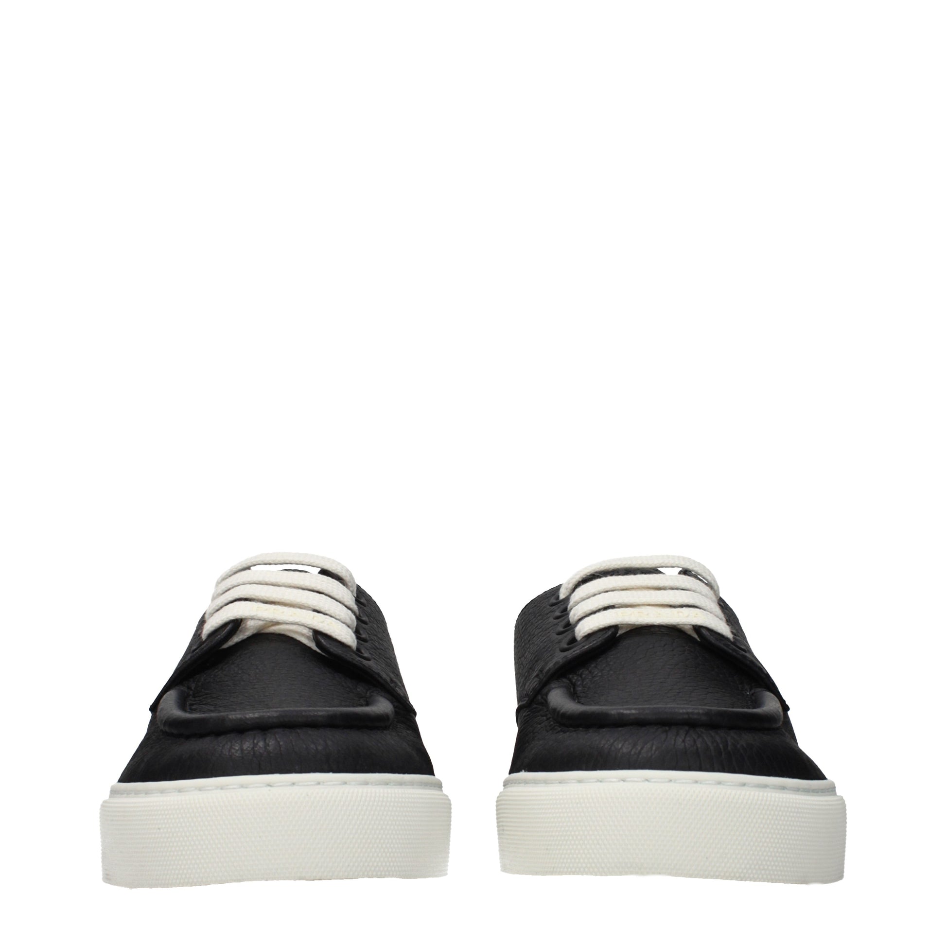 Prada Sneakers Men Leather Black