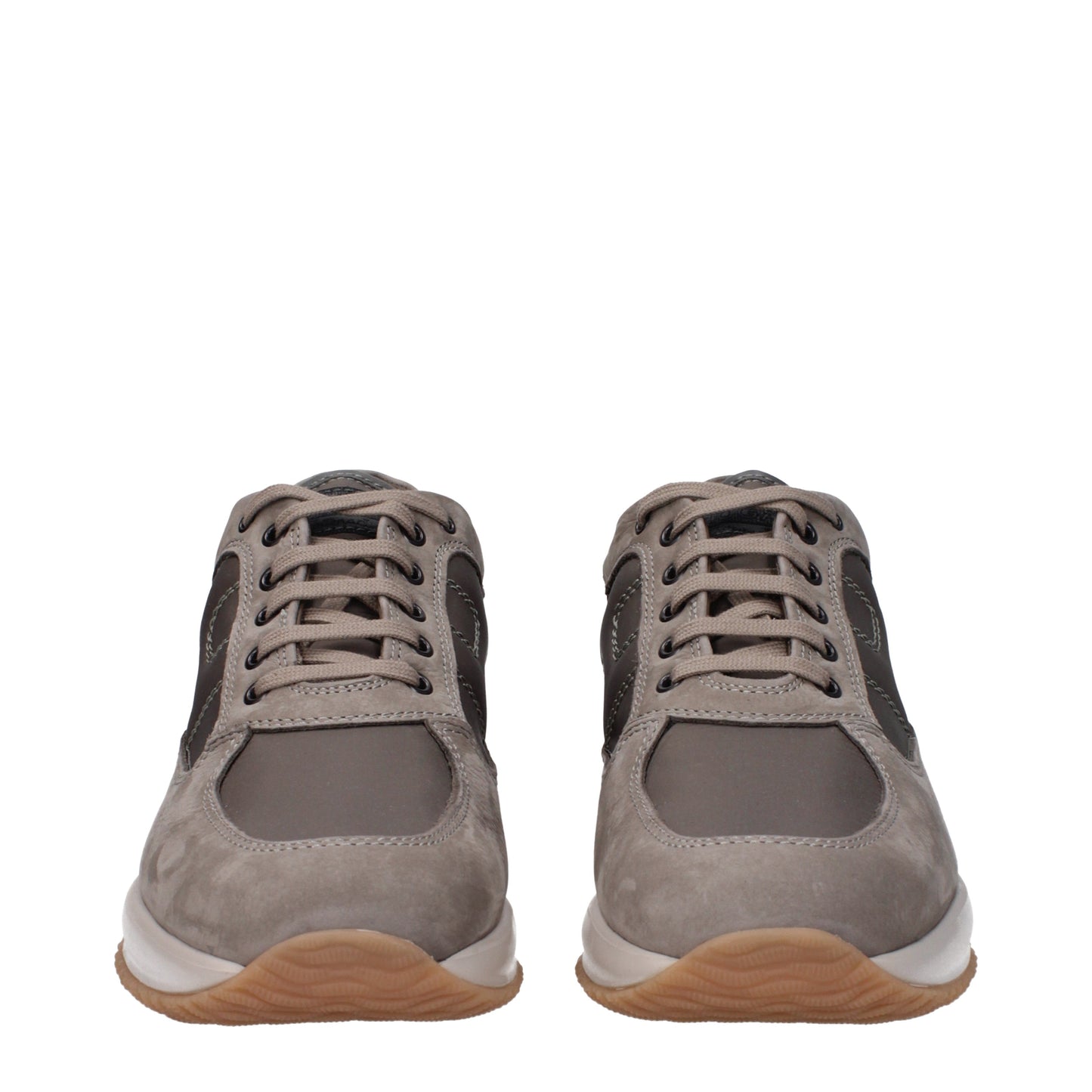 Hogan Men's Sneakers in Fabric  Gray/Mud