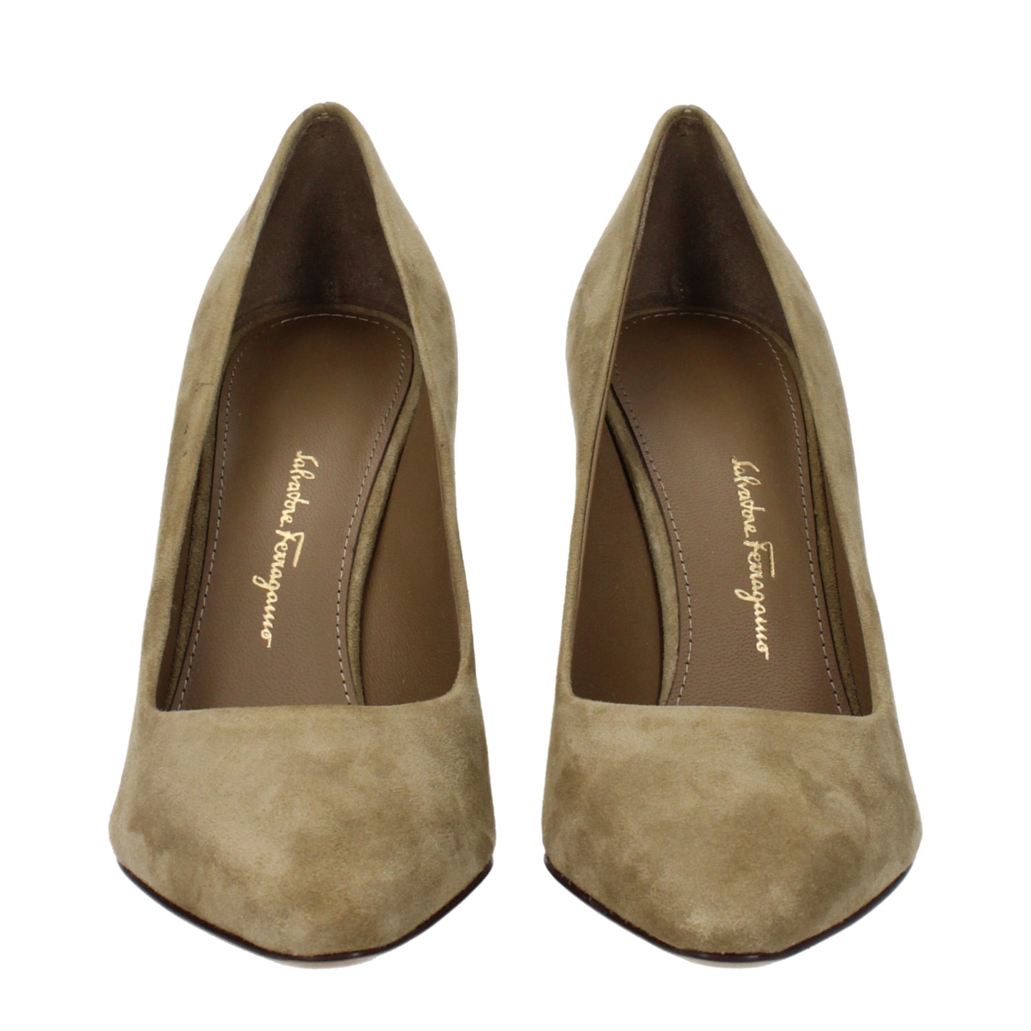 Salvatore Ferragamo Women's Pumps in Suede Green