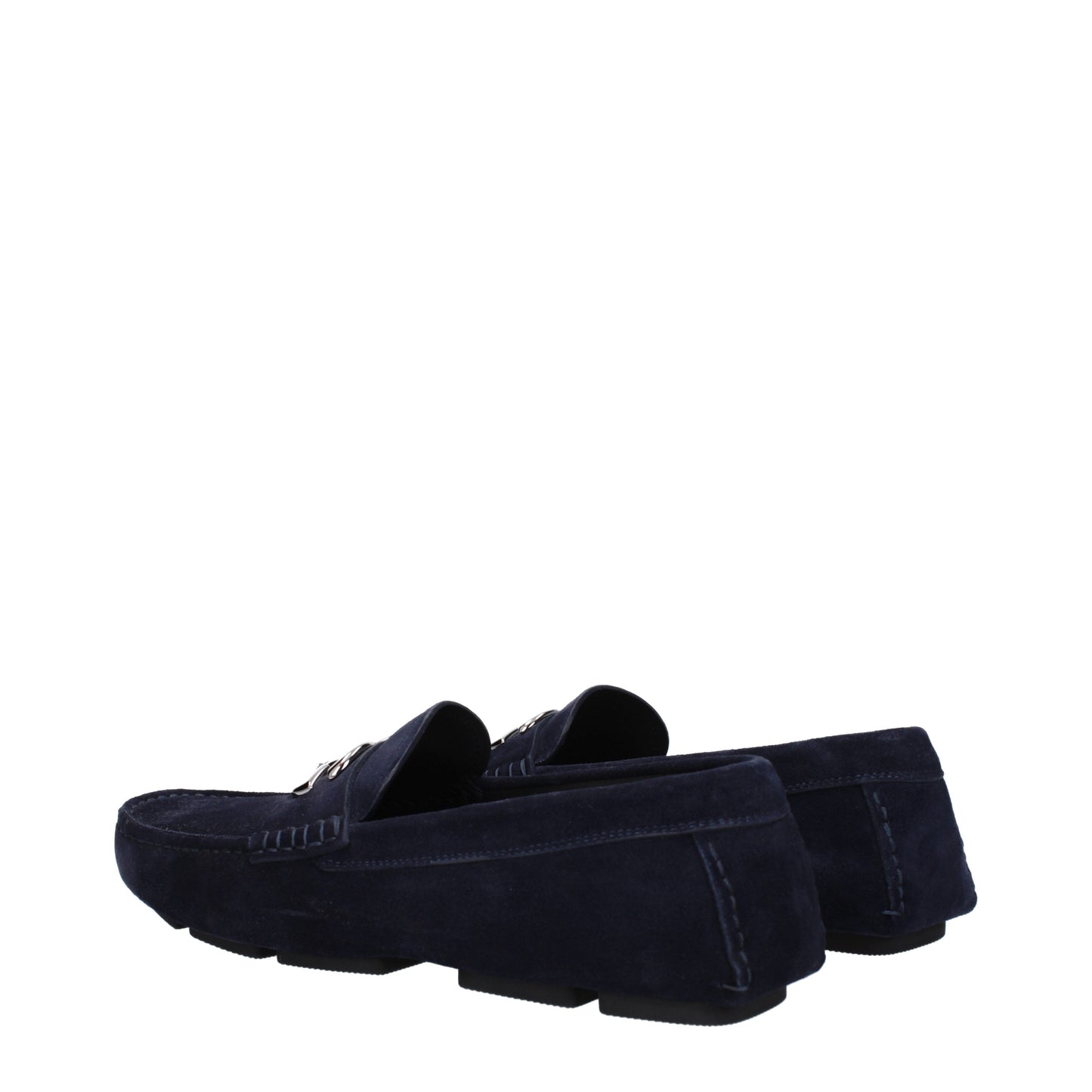 Dolce&Gabbana Men's Loafers in Suede Blue