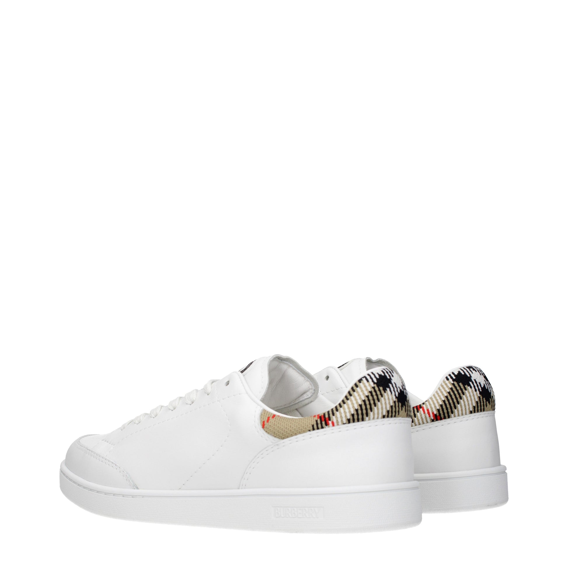 Burberry Sneakers Men Leather White/Sand