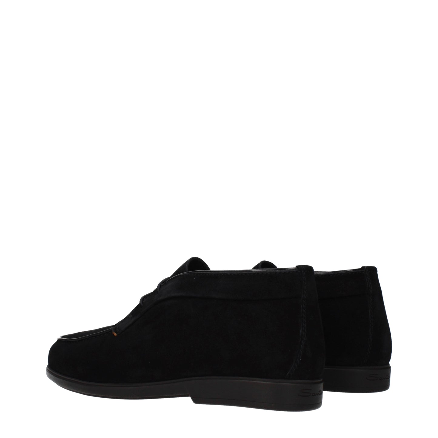 Santoni Ankle Boots Men Suede Black