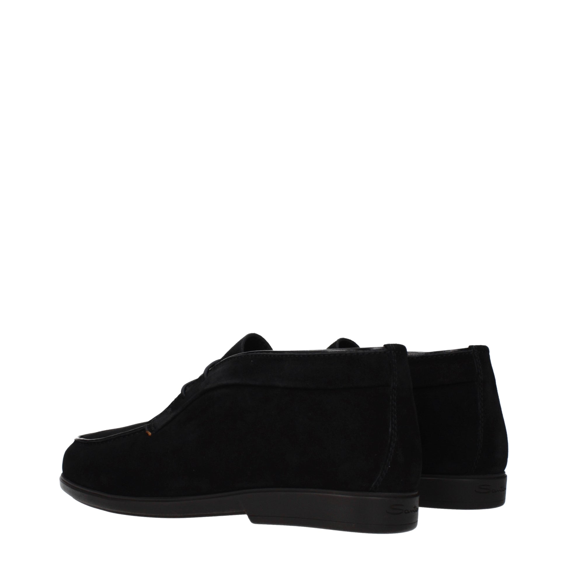 Santoni Ankle Boots Men Suede Black