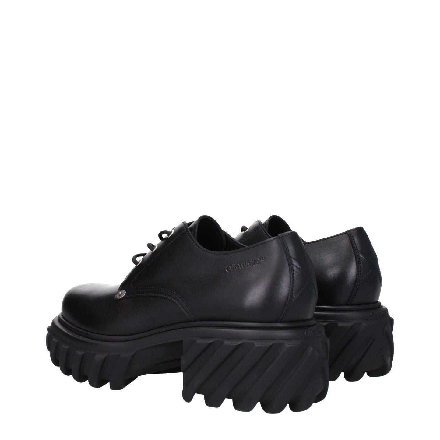 Off-White Men's Lace ups in Leather Black