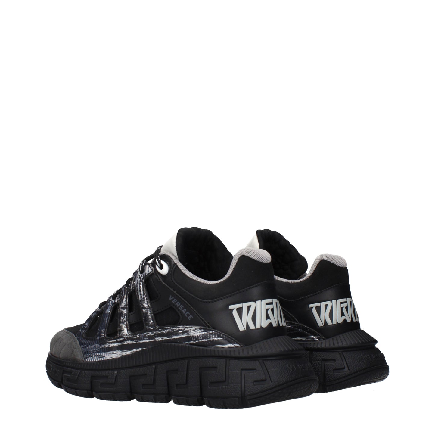 Versace Sneakers Women Fabric  Black/Dark Grey