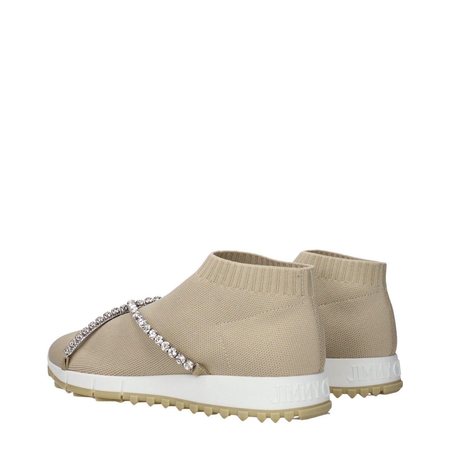 Jimmy Choo Slip on Women Fabric  Beige/Sand