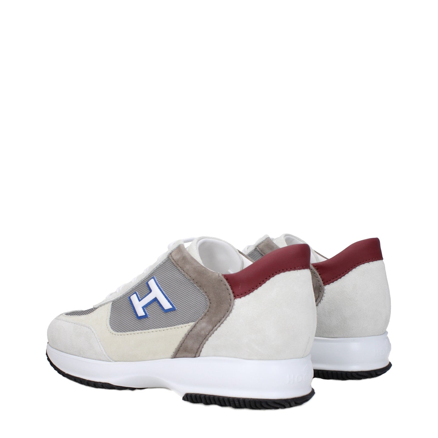 Hogan Men's Sneakers in Suede Beige/Grey