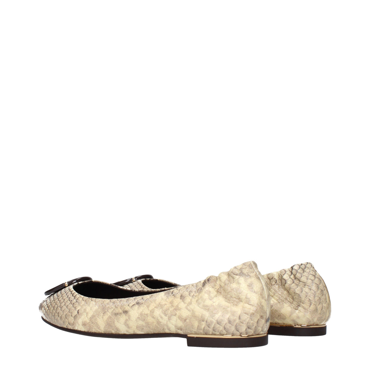 Tory Burch Ballet Flats Women Leather Beige/Desert