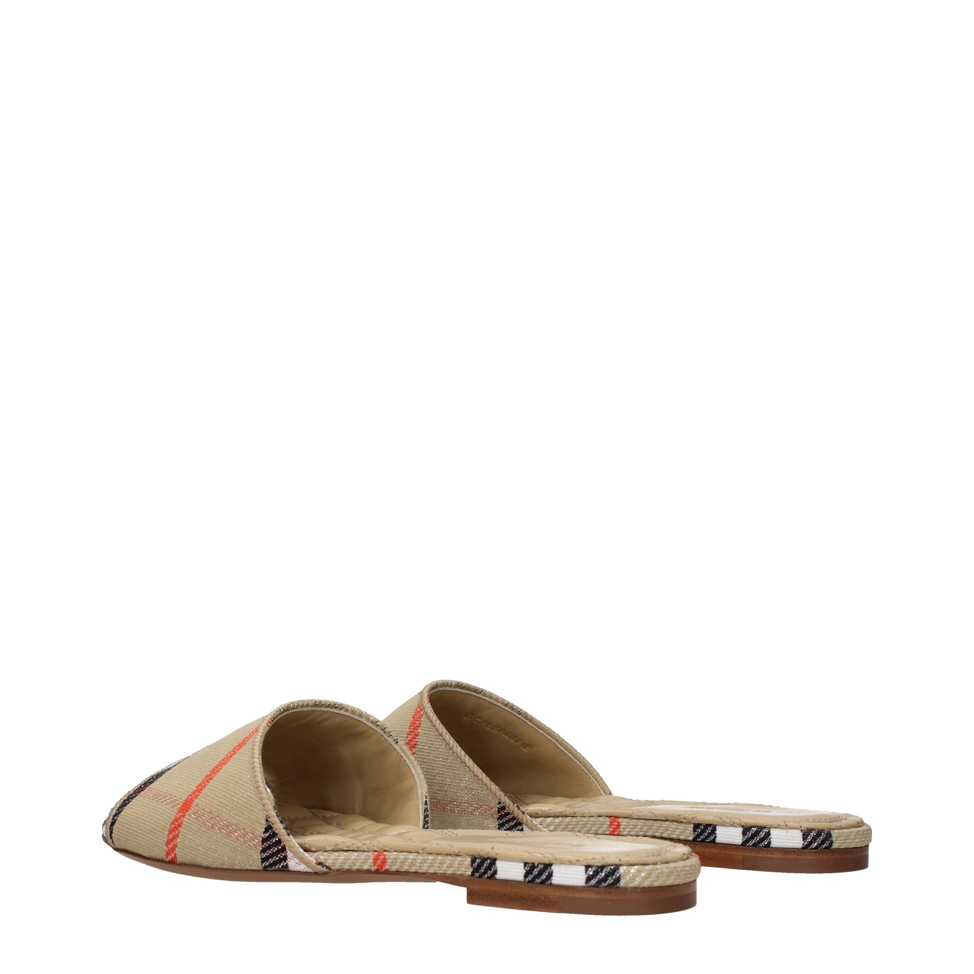 Burberry Slippers and Clogs Women Fabric  Beige/Sand