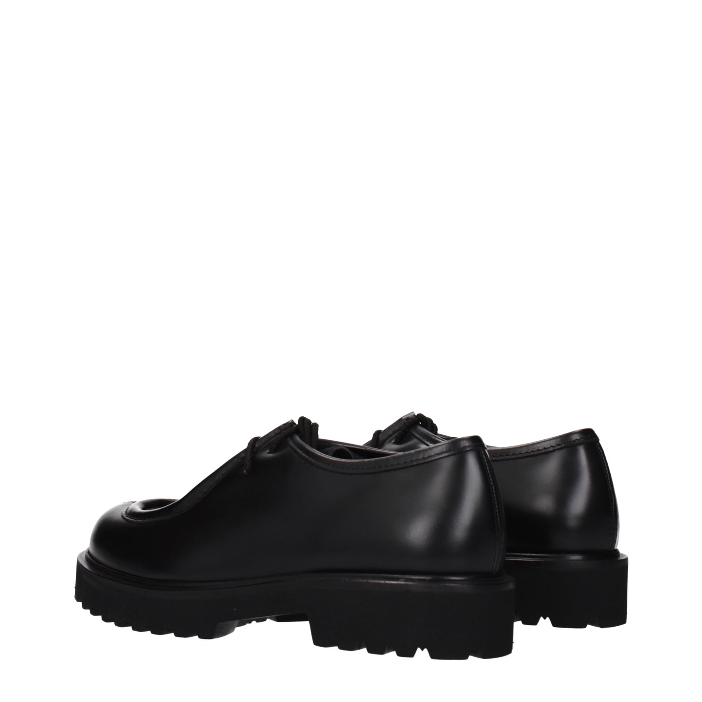 Max Mara Lace up and Monkstrap Women Leather Black