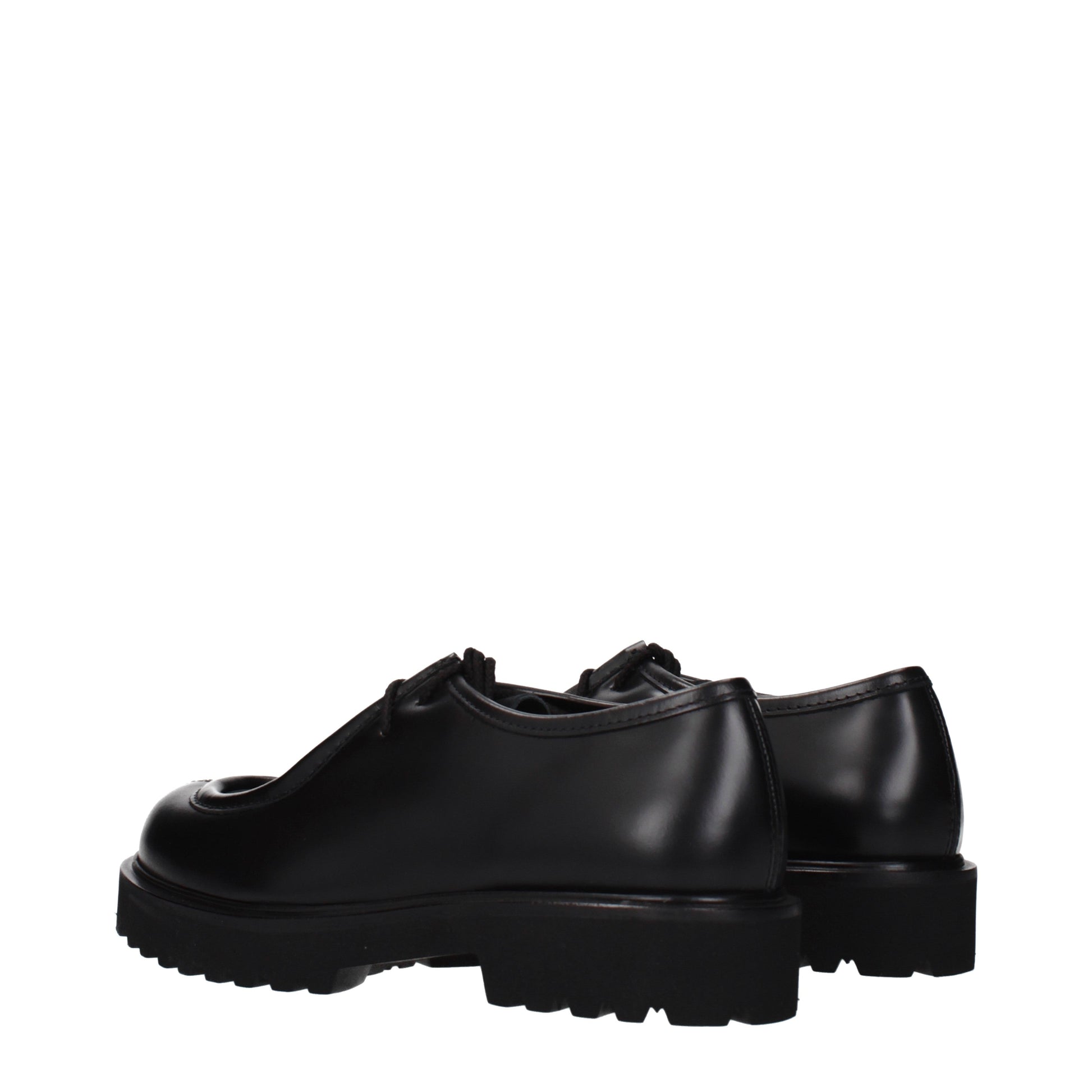 Max Mara Lace up and Monkstrap Women Leather Black