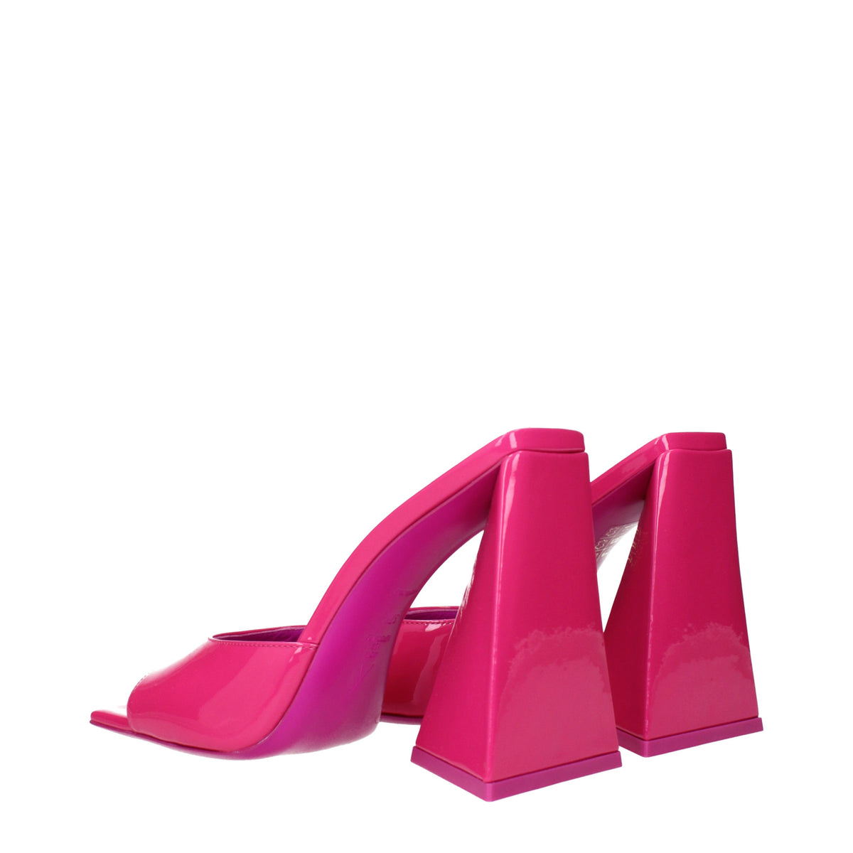 The Attico Women's Sandals Patent Leather Fuchsia