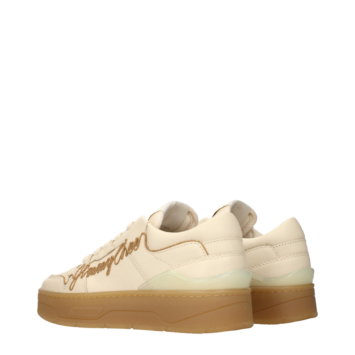Jimmy Choo Sneakers Women Leather Beige/Ecru
