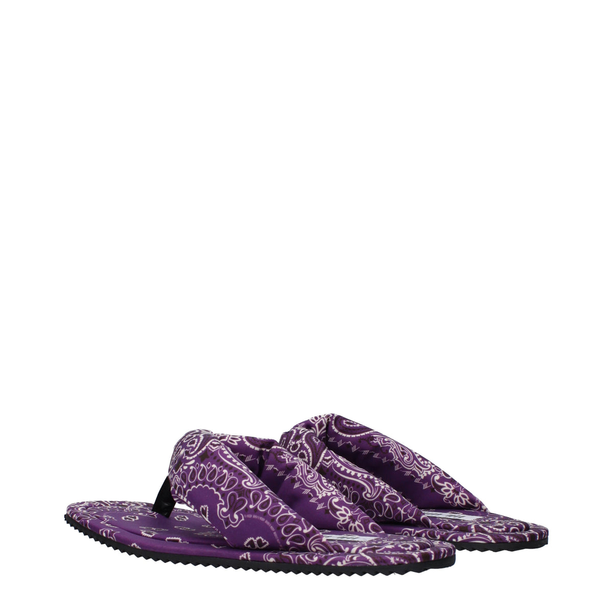 The Attico Women's Flip Flops Fabric Violet