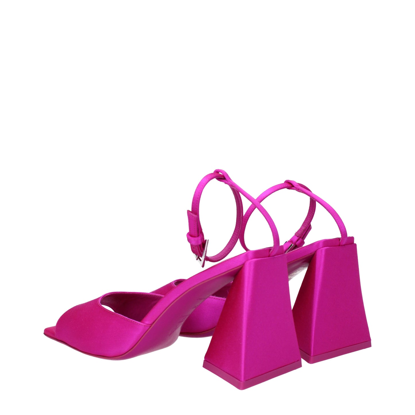 The Attico Women's Sandals in Satin Fuchsia