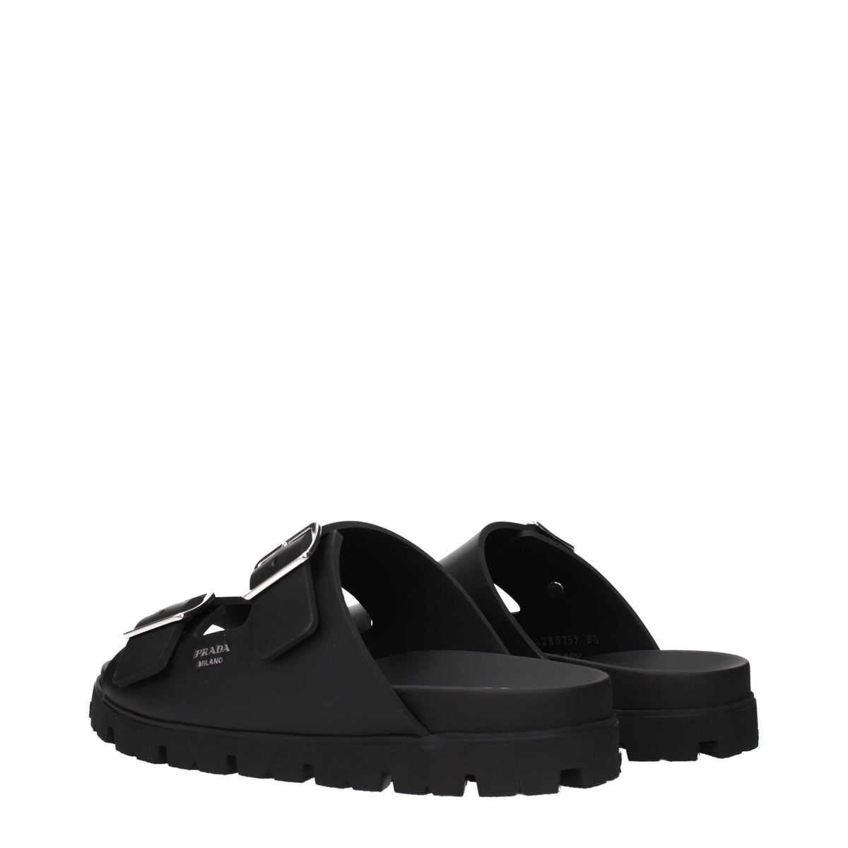 Prada Slippers and Clogs Men Leather Black