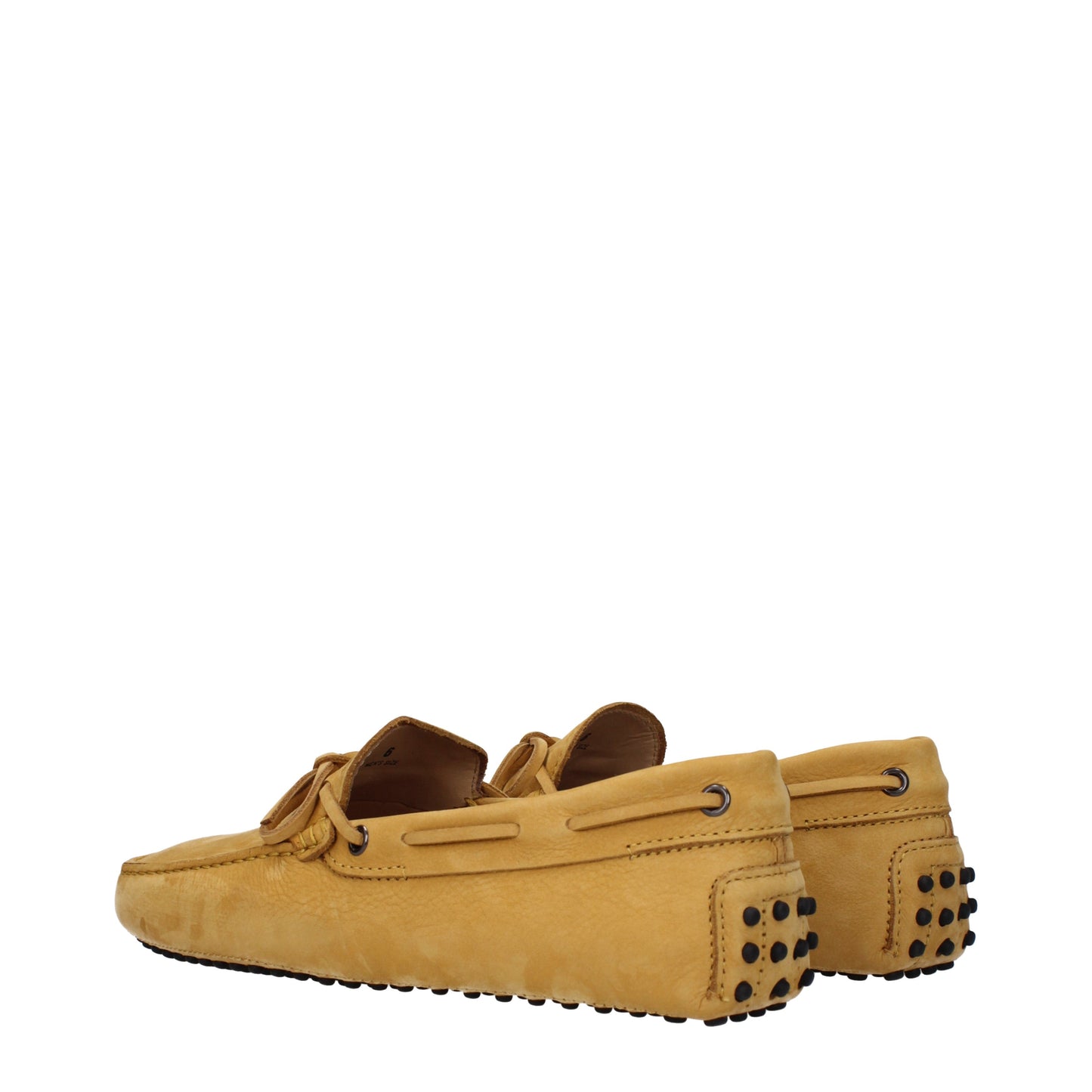 Tod's Men's Loafers in Suede Yellow