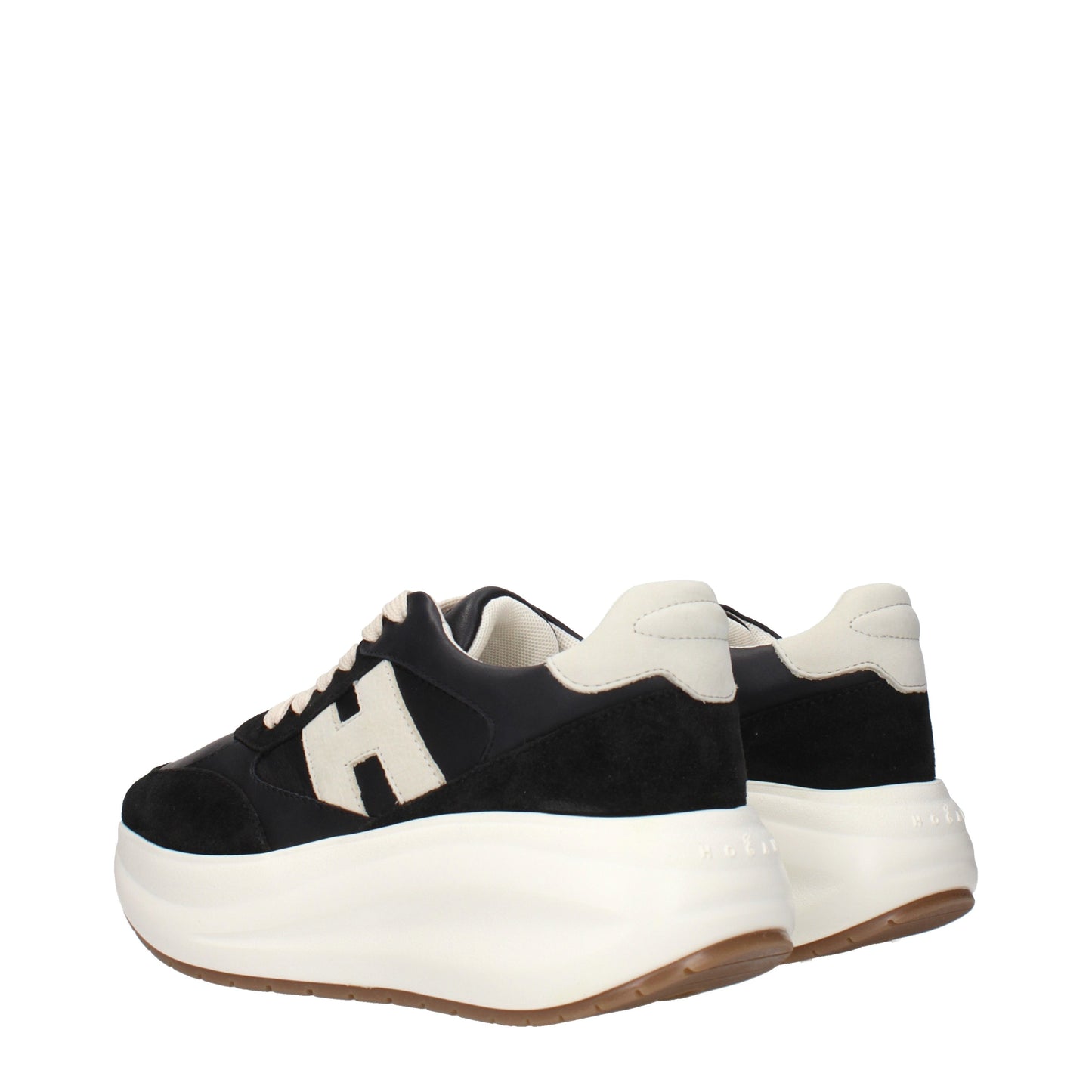Hogan Sneakers Women Leather Black/Beige