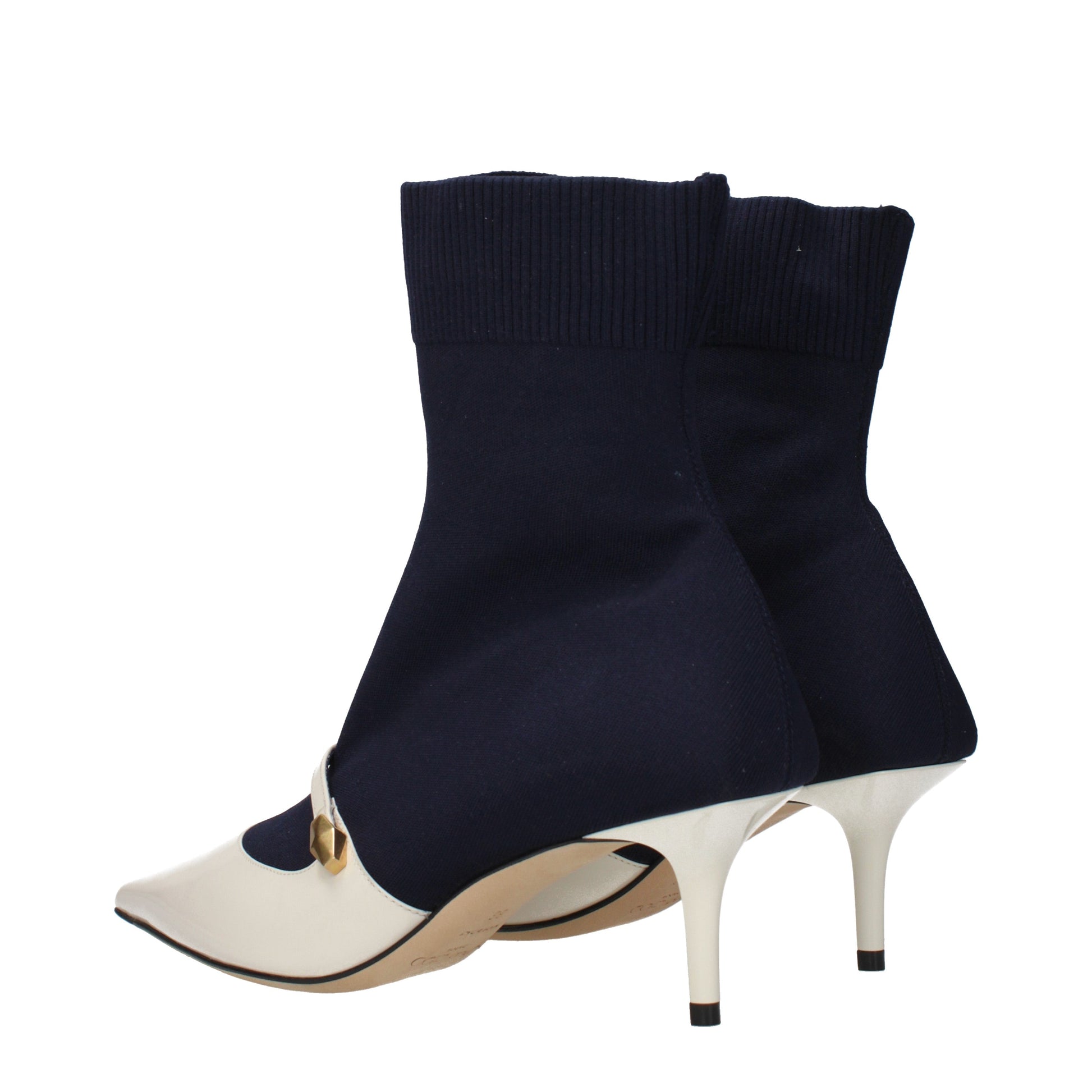 Jimmy Choo Ankle Boots Women Fabric  Blue/Milk