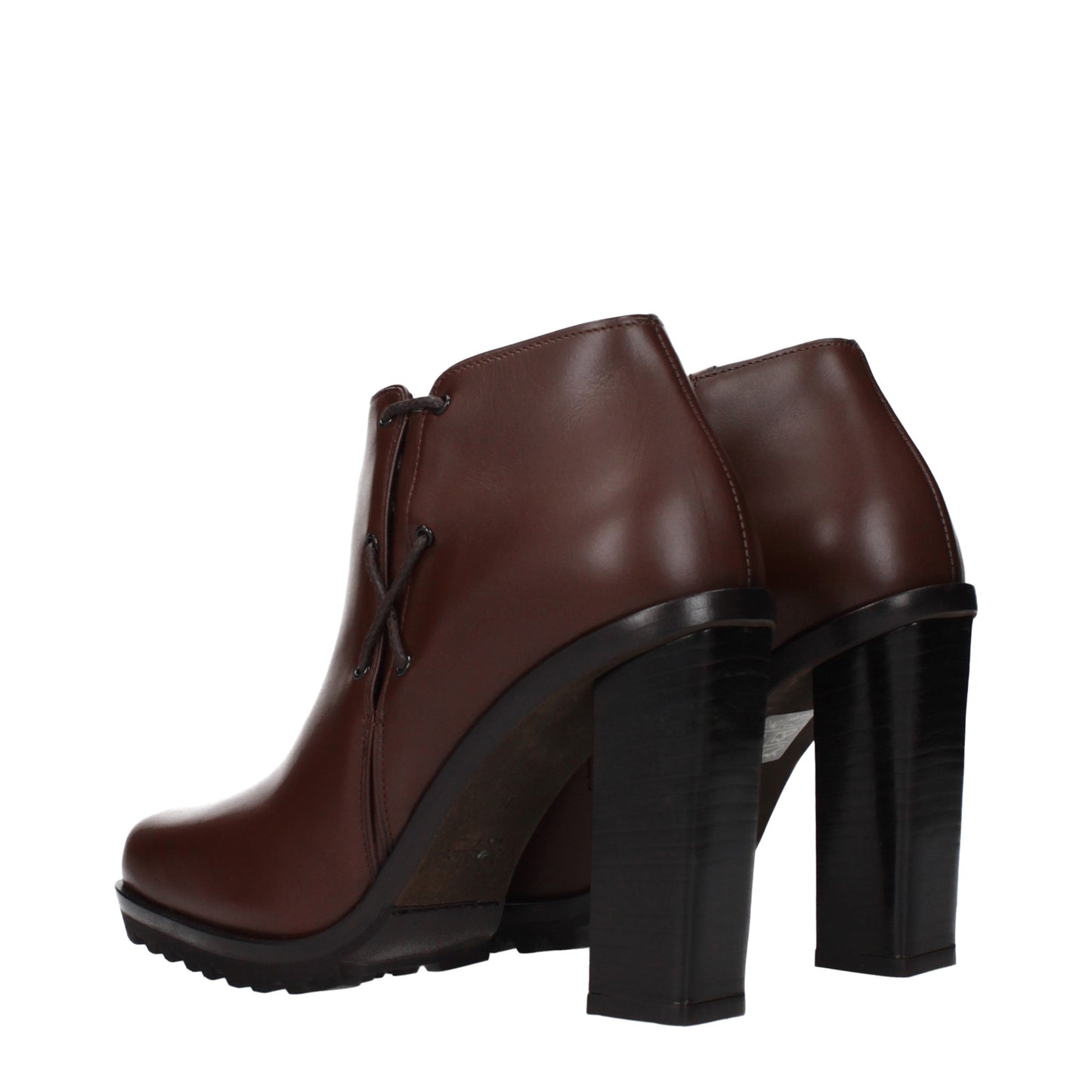 Max Mara Ankle Boots Women Leather Brown/Hickory