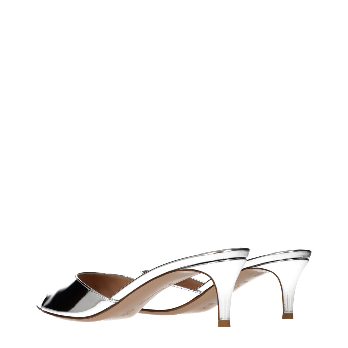 Gianvito Rossi Sandals Women Leather Silver