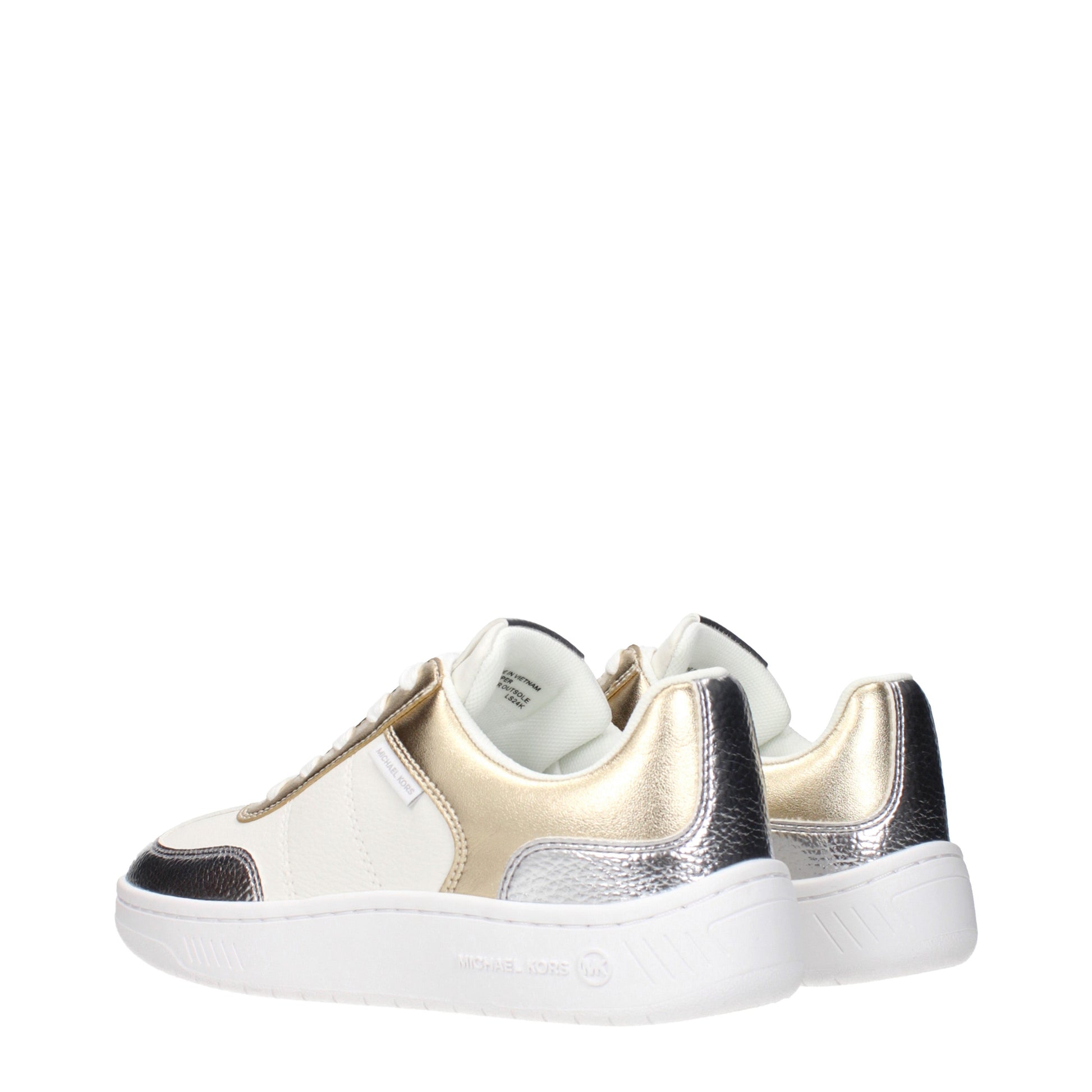 Michael Kors Sneakers Women Leather White/Gold