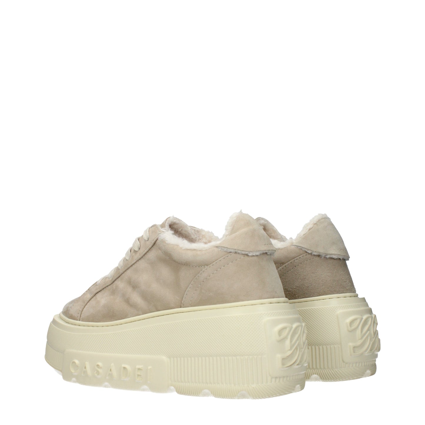 Casadei Sneakers Women Suede Beige