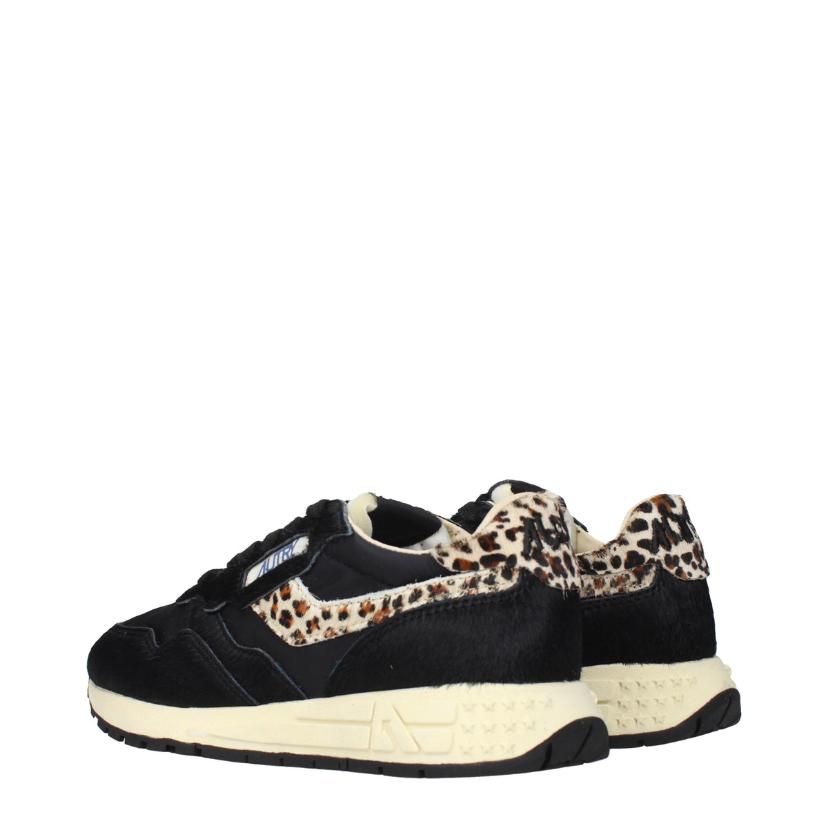 Autry Sneakers Women Fabric  Black/Leopard