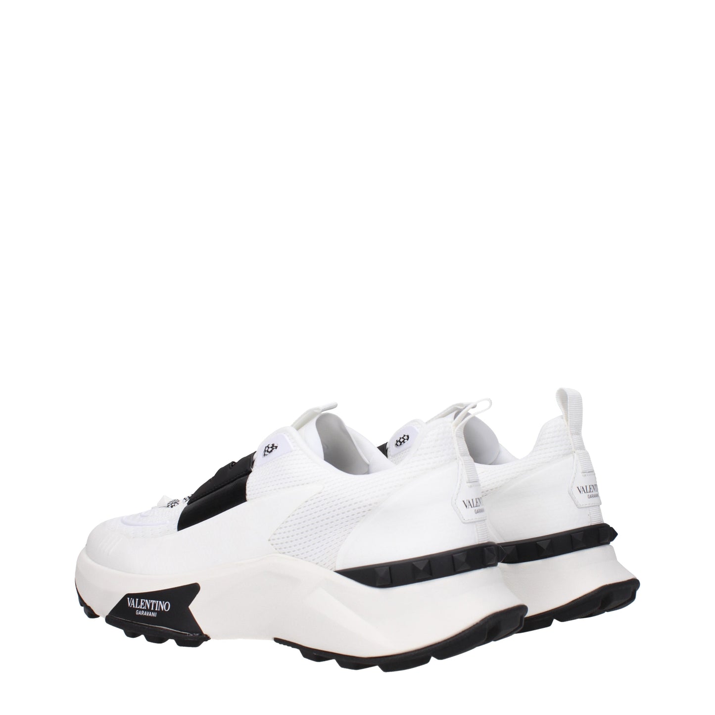 Valentino Garavani Men's Sneakers in Fabric  White/Black