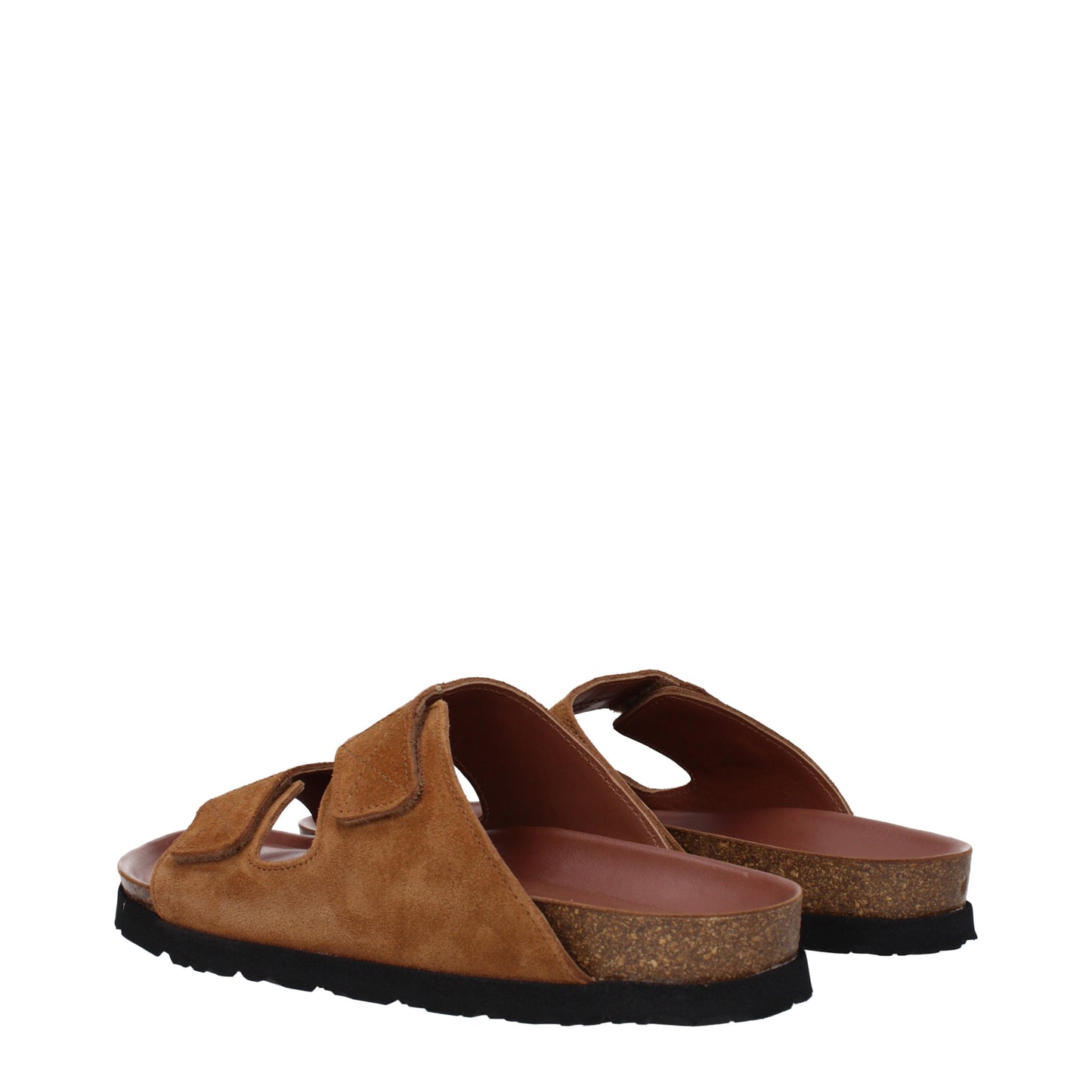 Palm Angels Sandals & Slippers Men Leather Brown