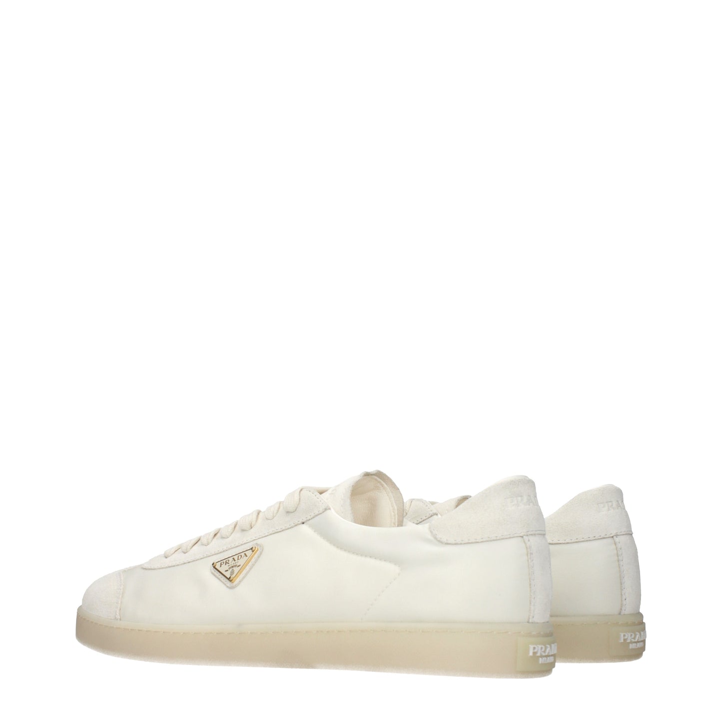 Prada Sneakers Men Fabric  White/Ivory