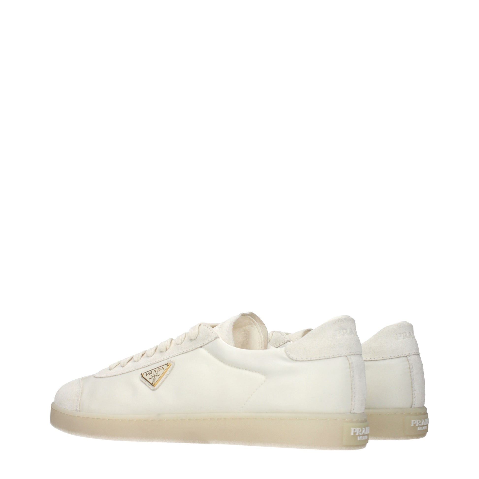 Prada Sneakers Men Fabric  White/Ivory