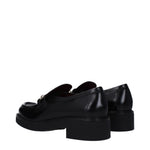 Gucci Loafers Women Leather Black