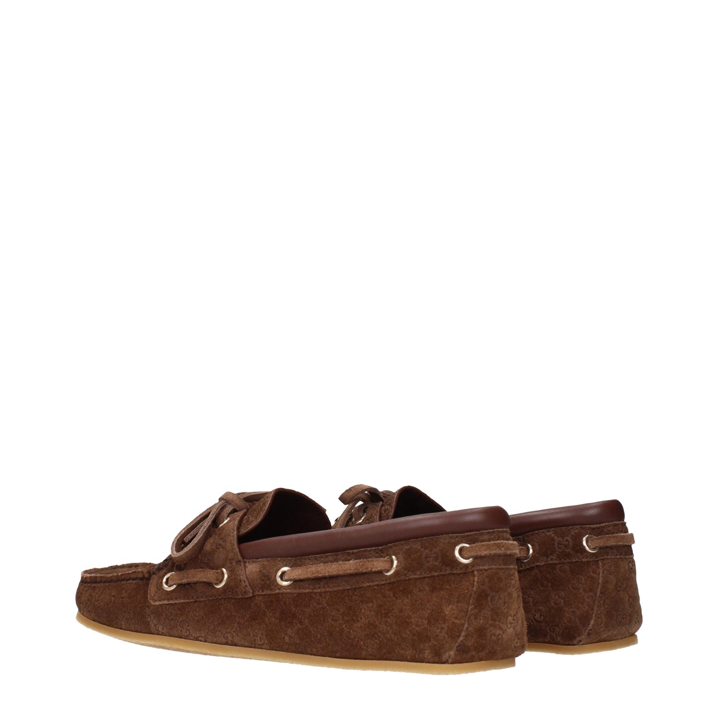 Gucci Loafers Women Suede Brown