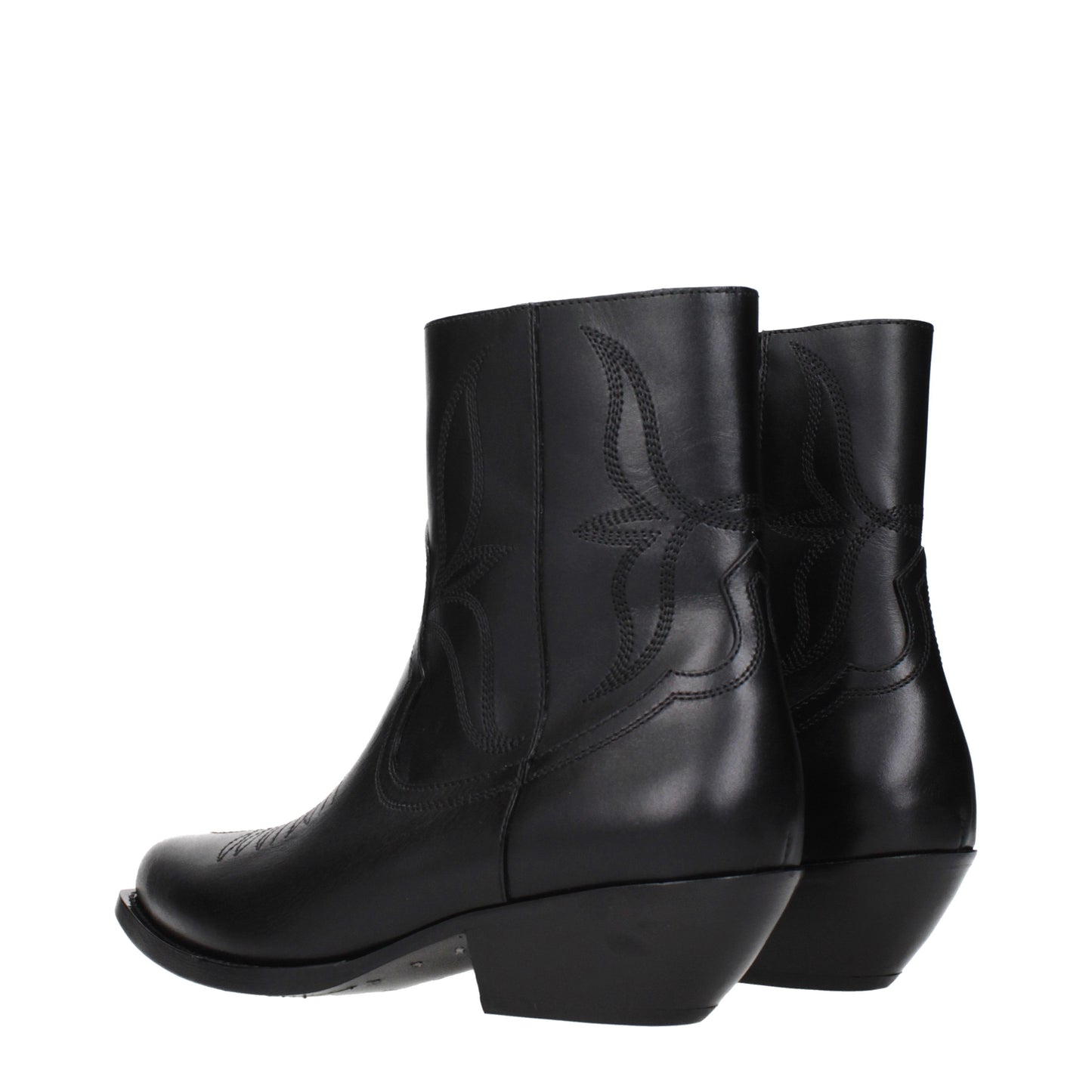 Celine Ankle Boots Women Leather Black