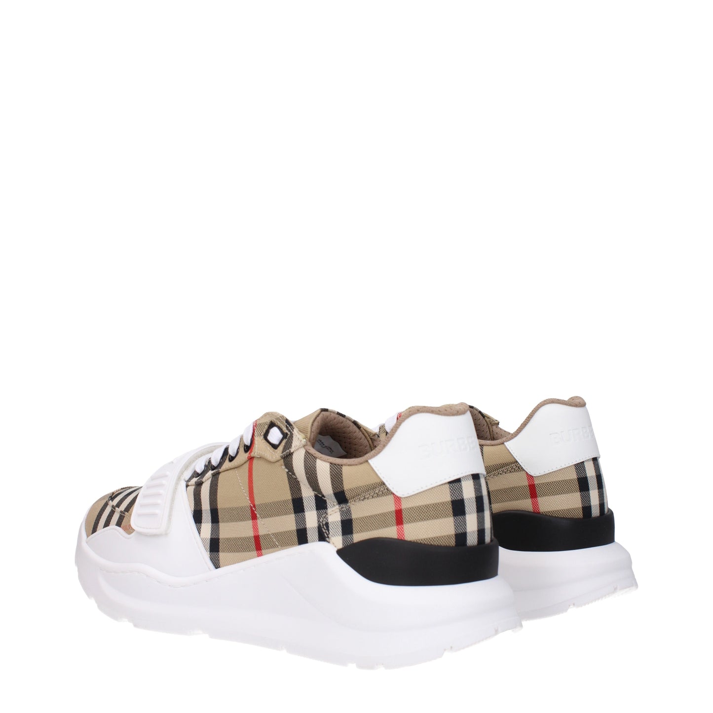 Burberry Men's Sneakers in Fabric  Beige/White