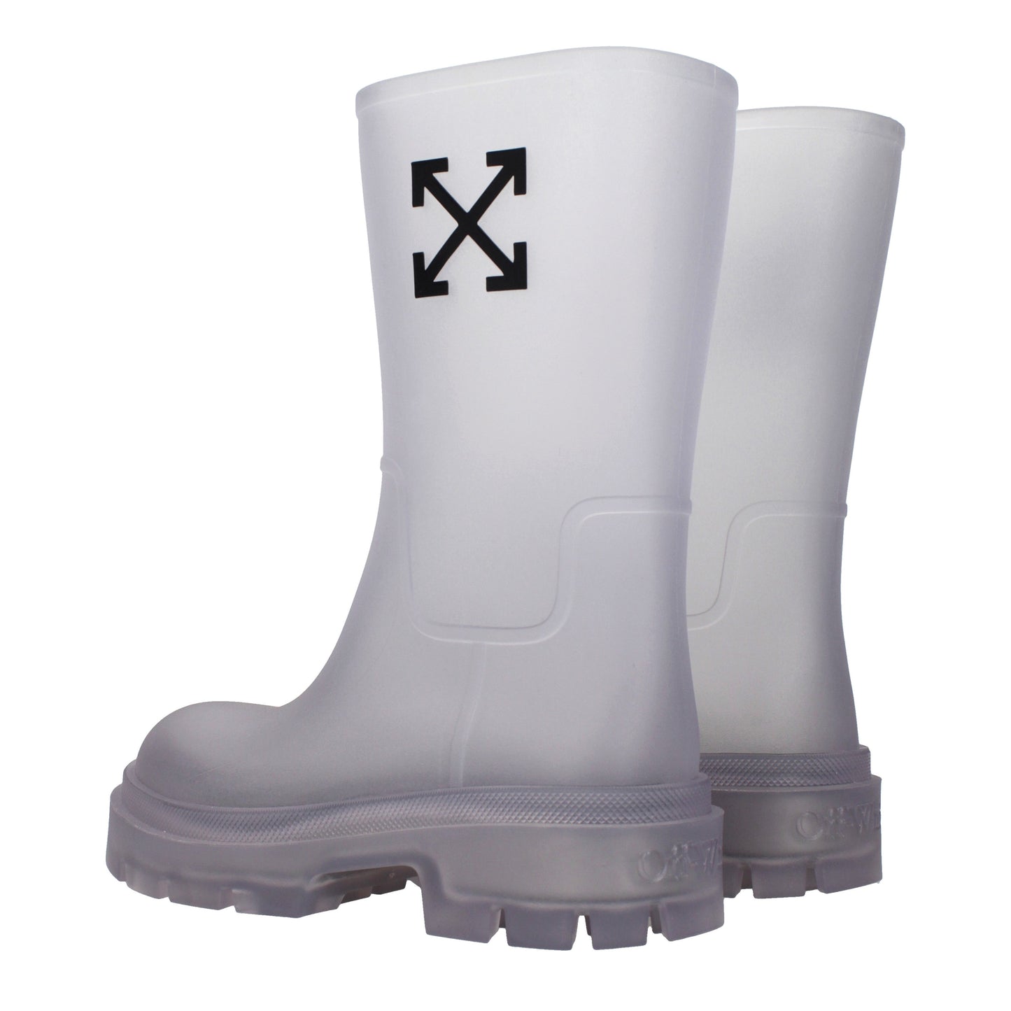 Off-White Women's Ankle Boots PVC Transparent
