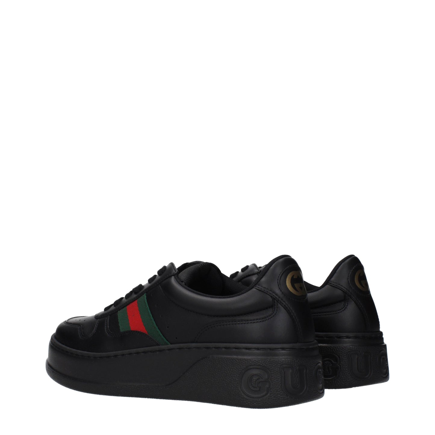 Gucci Sneakers Men Leather Black