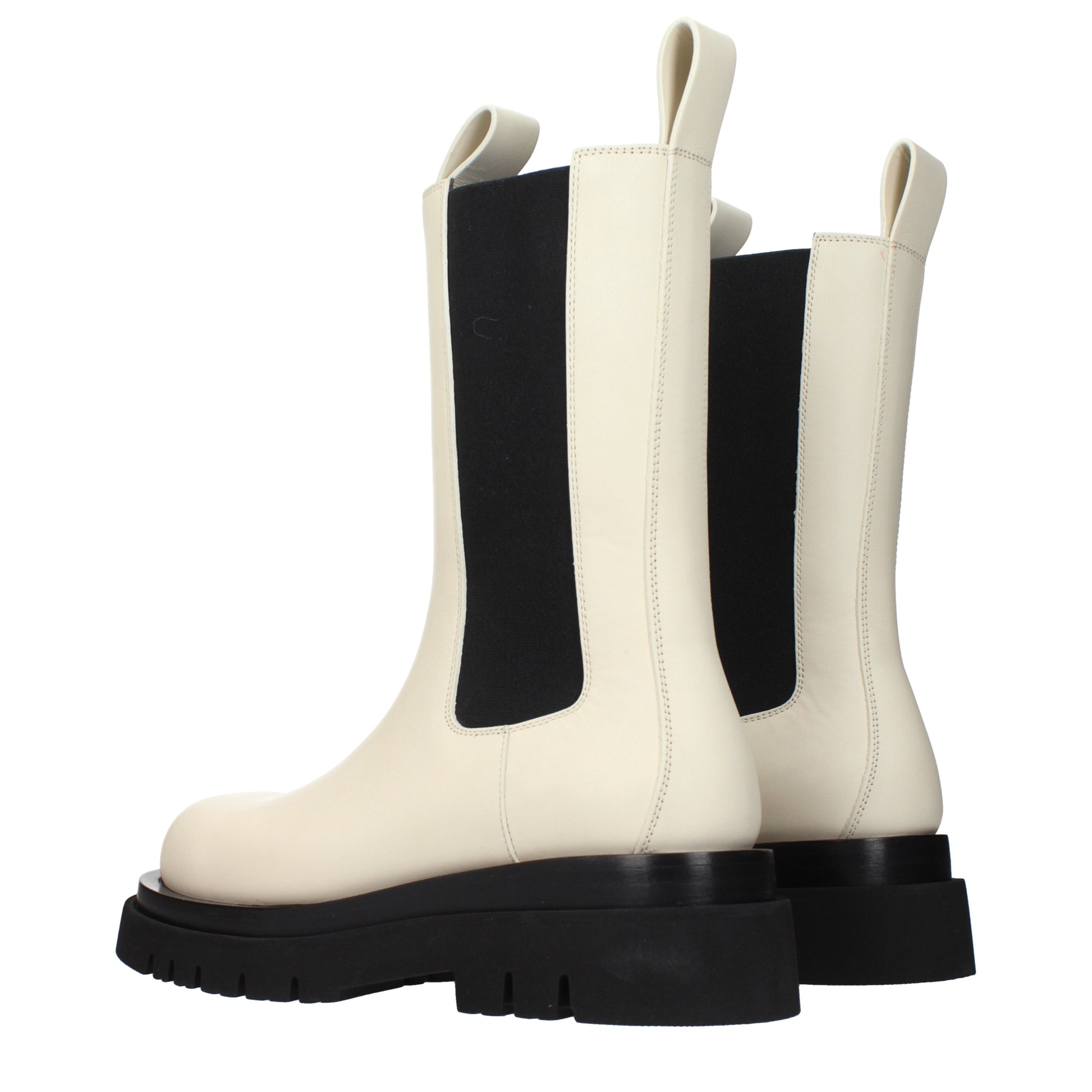 Bottega Veneta Ankle Boots Women Leather Beige/Sea Salt