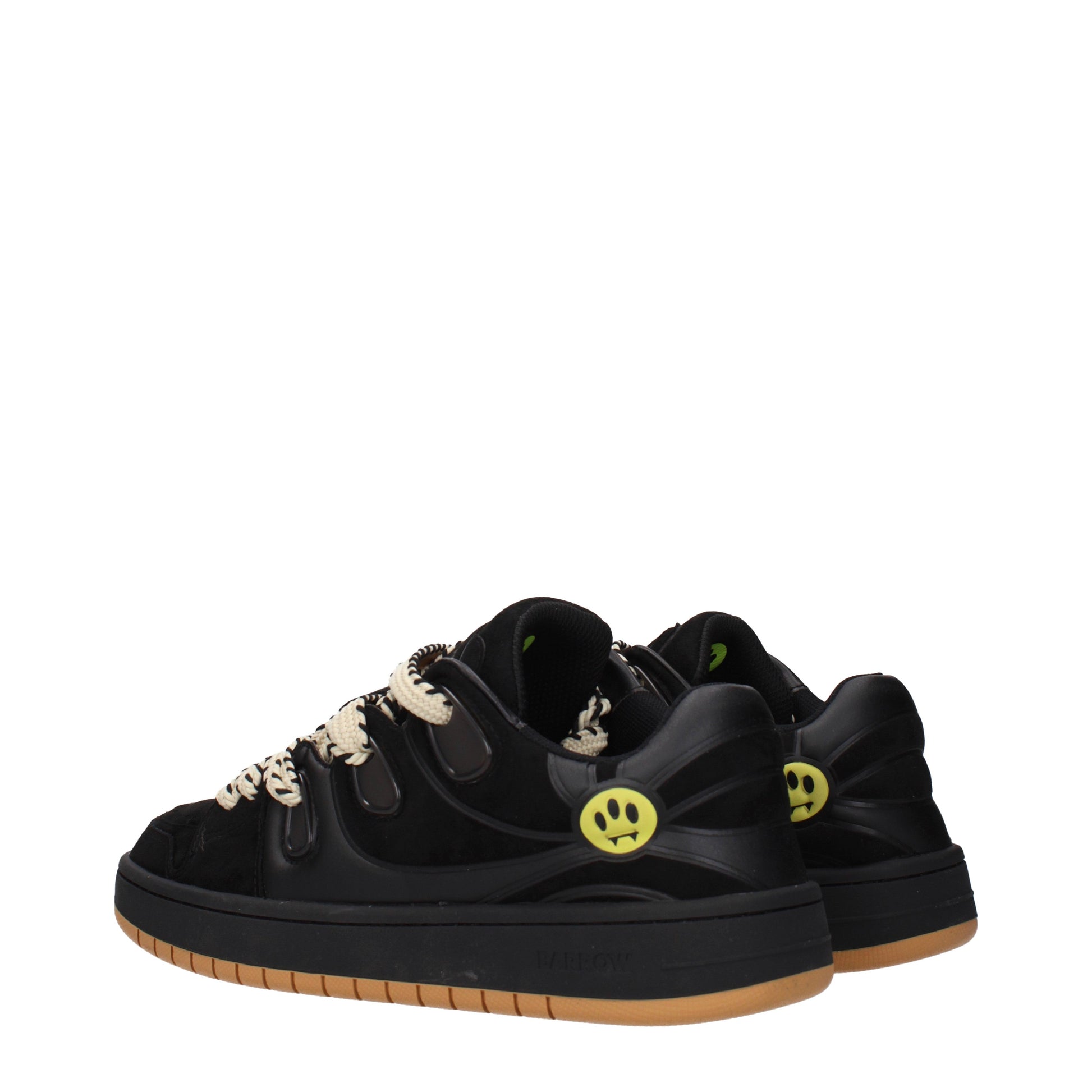 Barrow Sneakers Men Suede Black