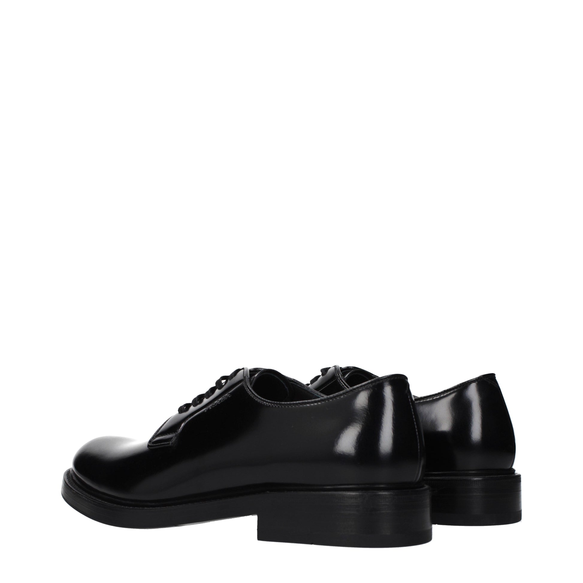 Prada Lace up and Monkstrap Men Leather Black