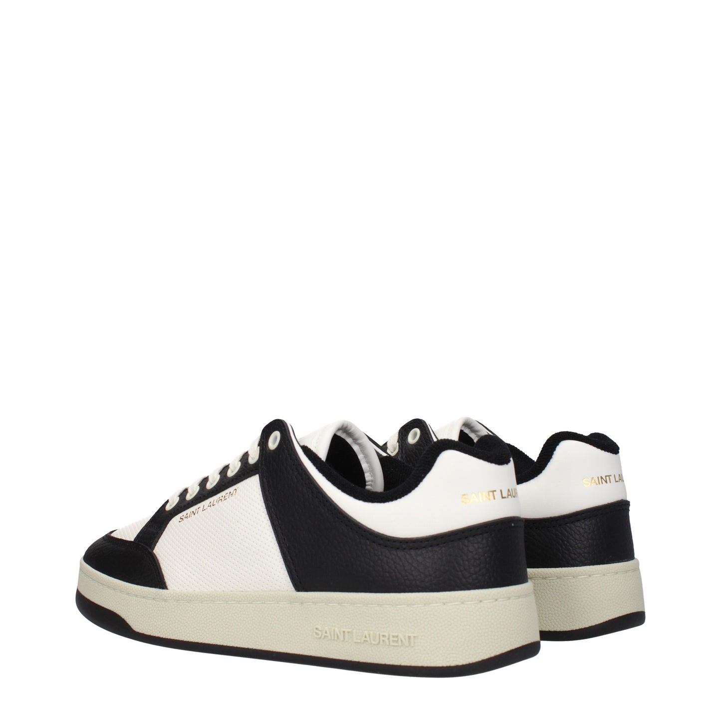 Saint Laurent Men's Sneakers in Leather White/Black