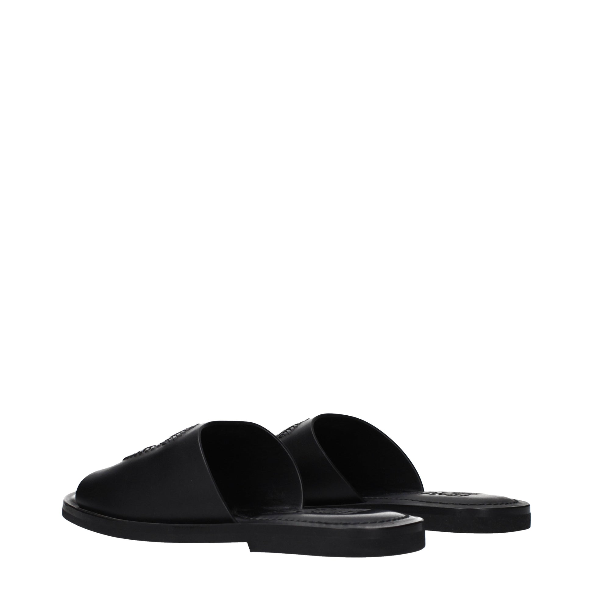 Salvatore Ferragamo Slippers and Clogs Men Leather Black